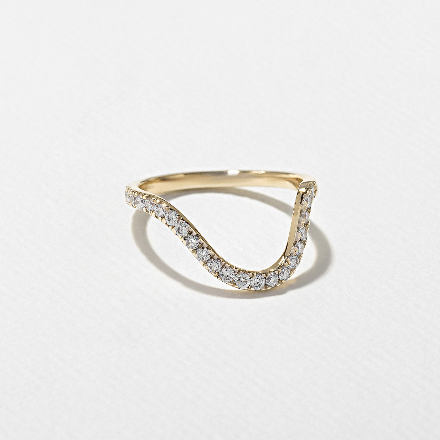 Astra with Pavé in 18k Yellow Gold