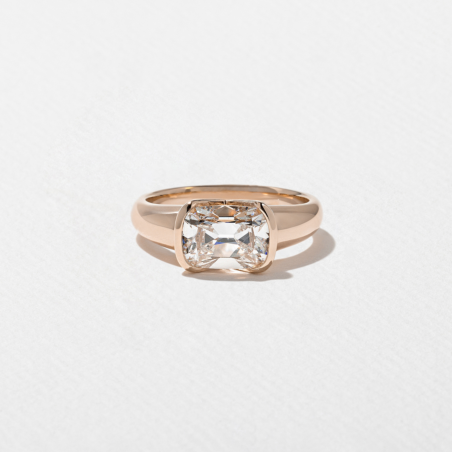 Esme Antique Cushion in 14k Rose Gold