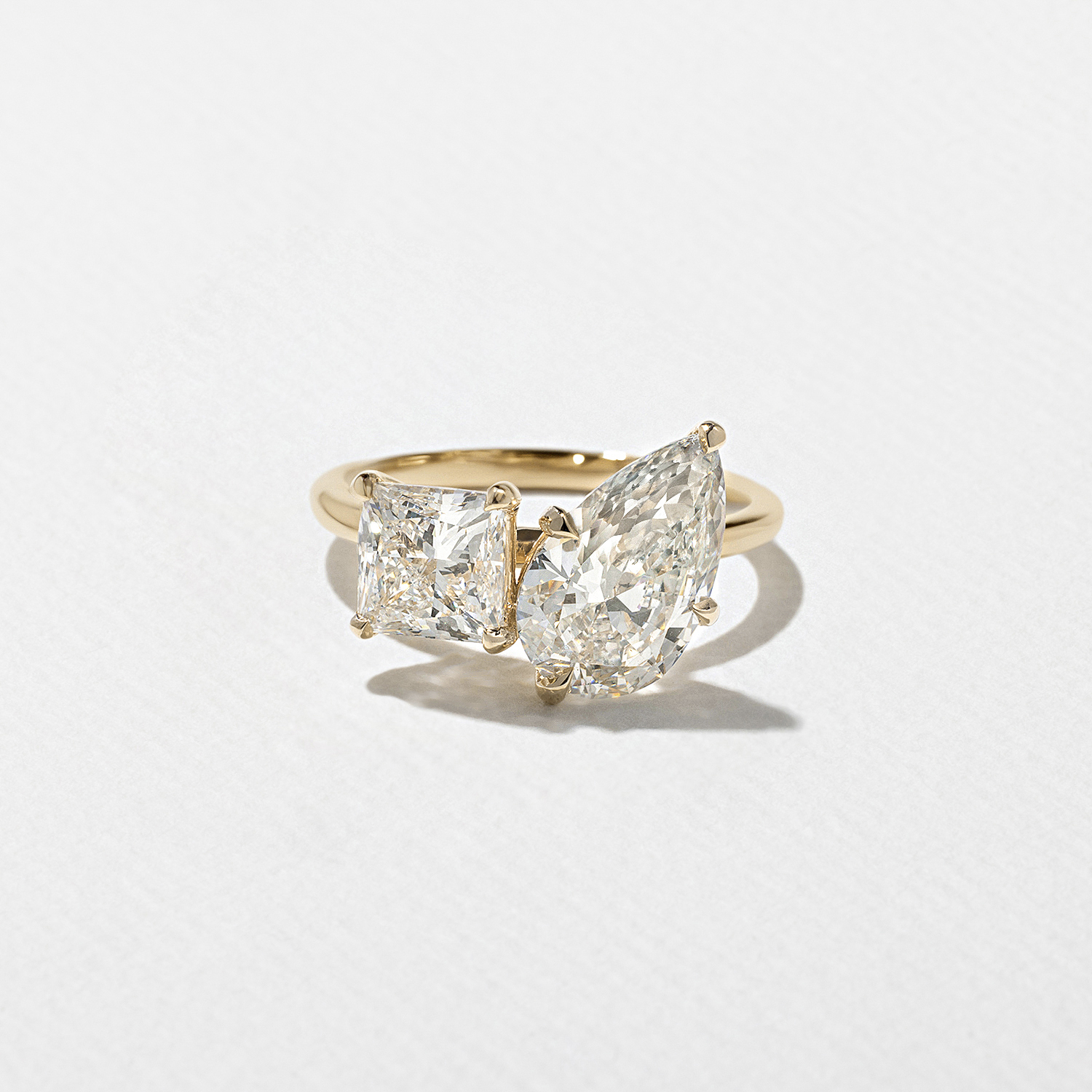 Vivi Grand Pear and Princess in 14k Yellow Gold