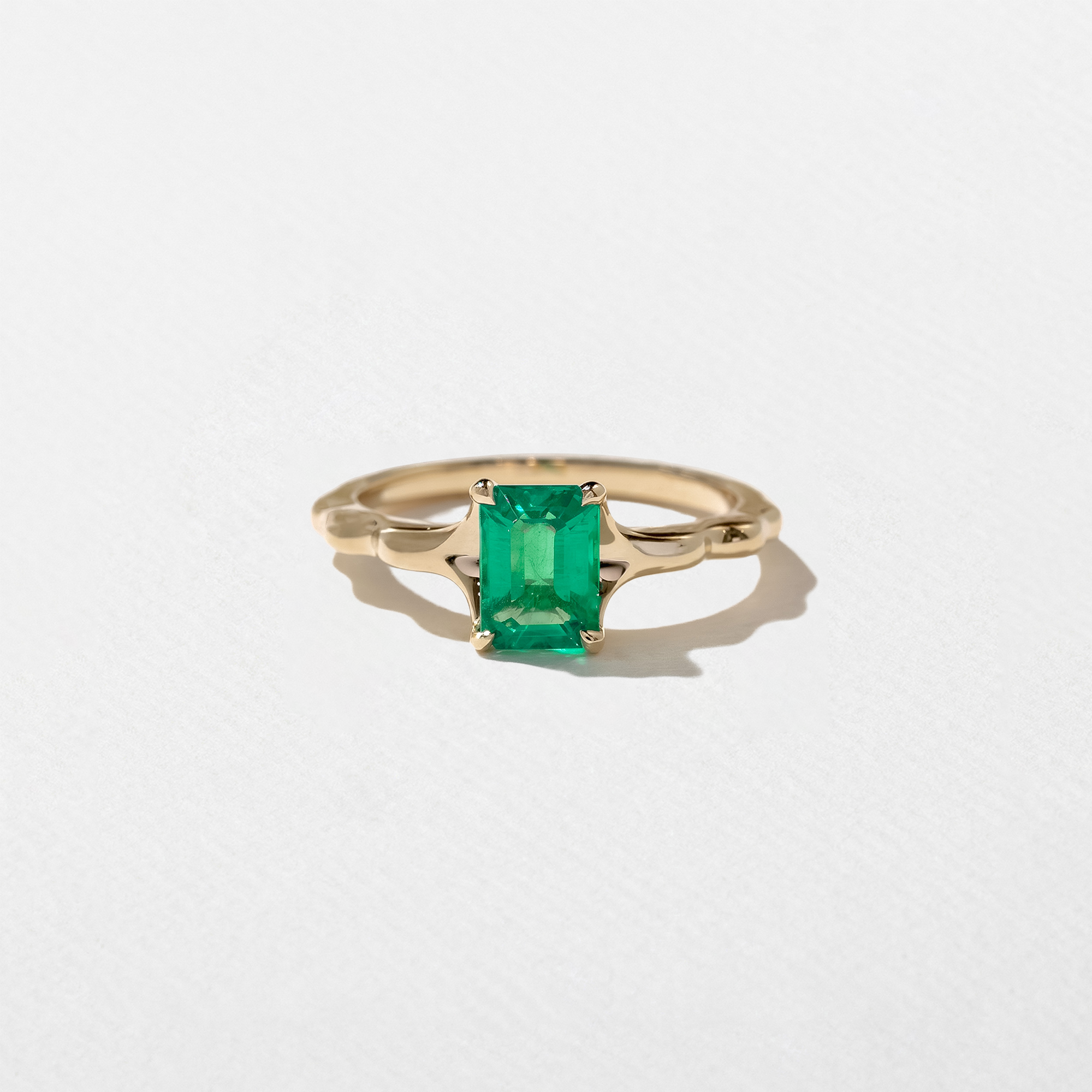 Sloan Emerald-Cut Emerald in 14k Yellow Gold