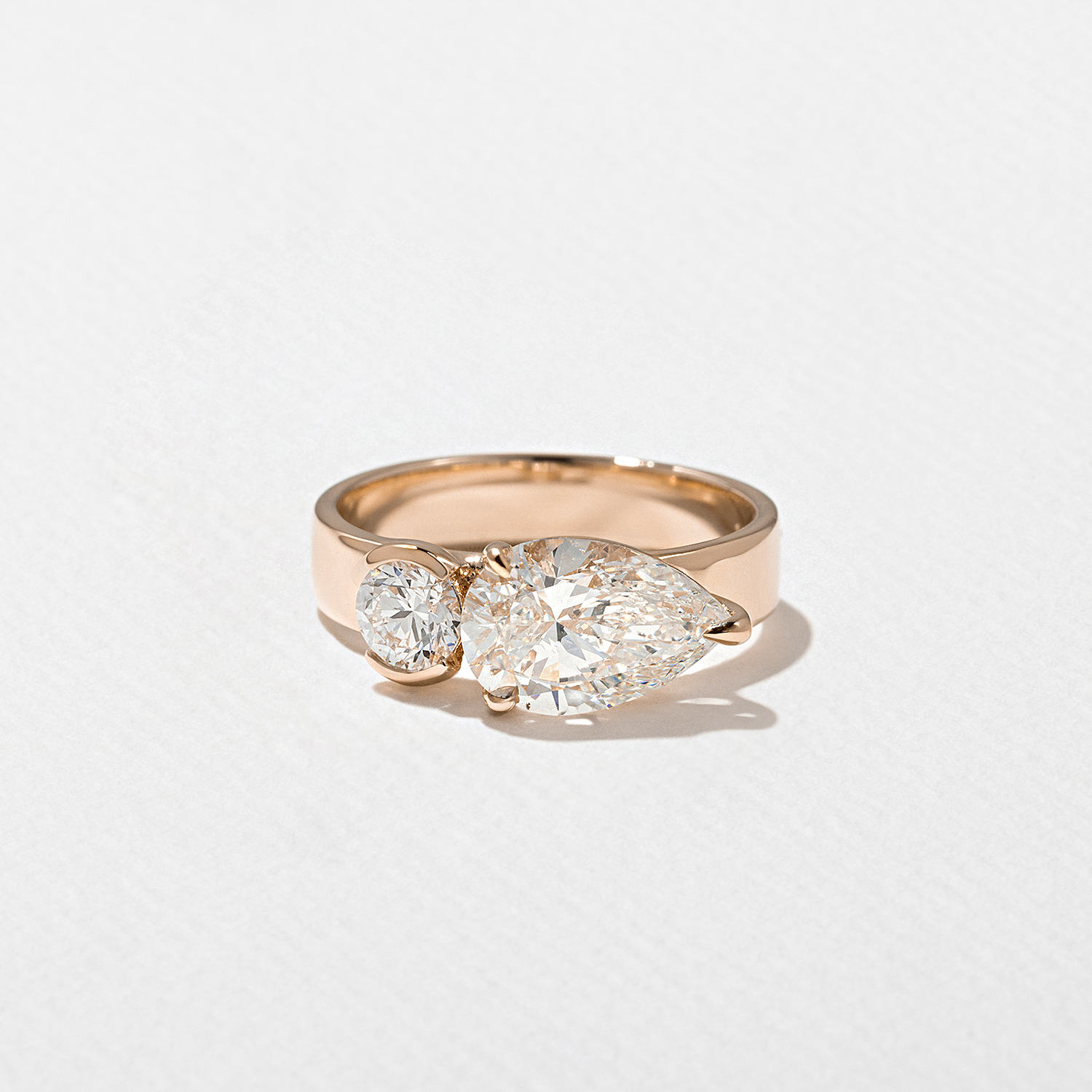 Henri Grand Pear in 14k Rose Gold