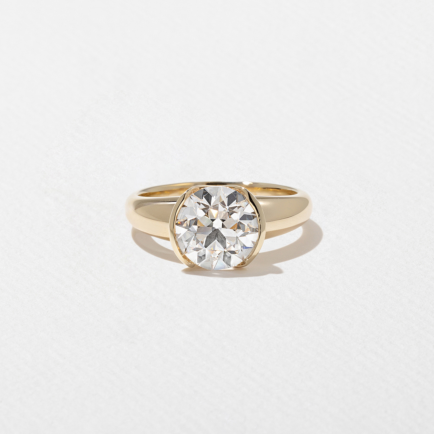 Esme Antique Round in 14k Yellow Gold