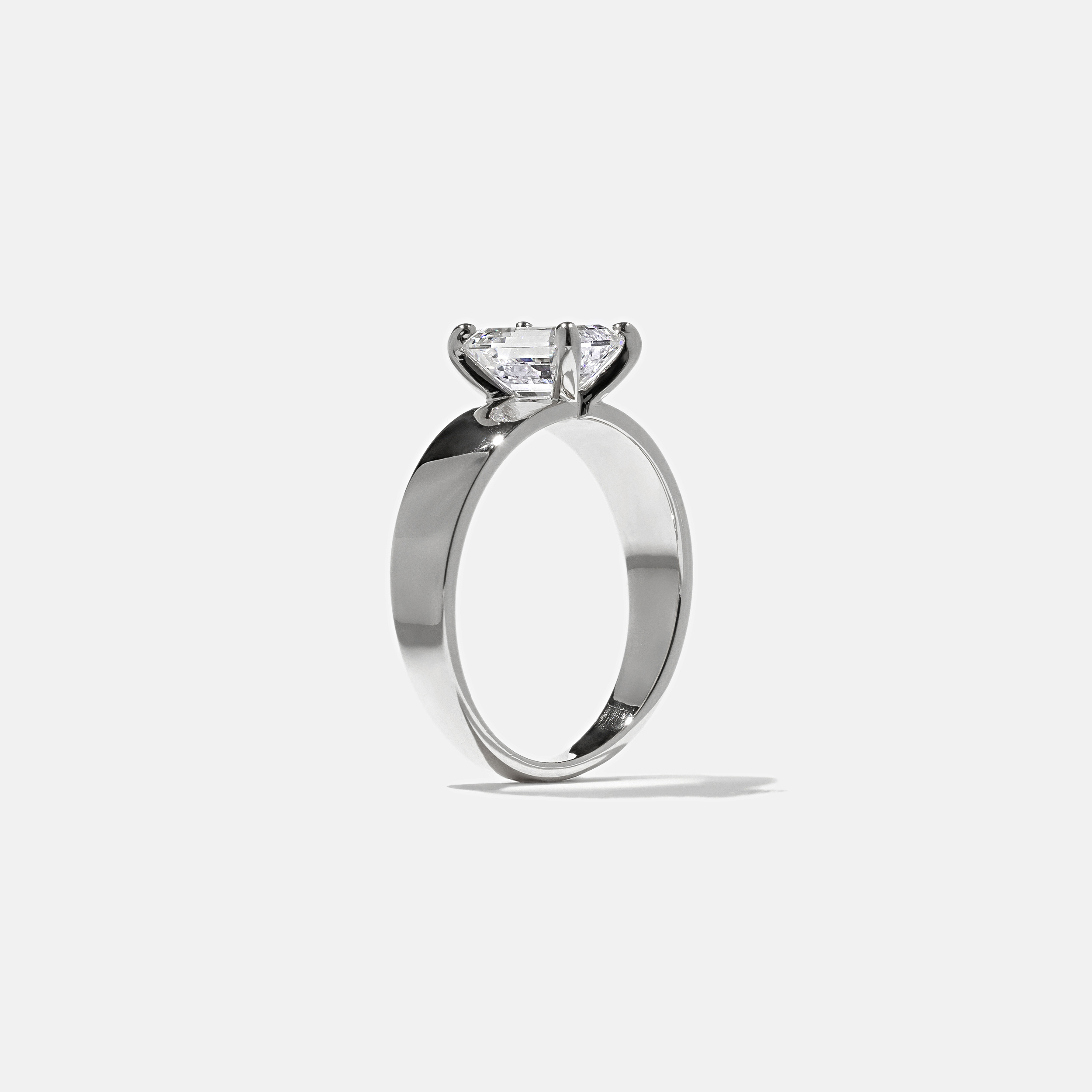 Nova Emerald-Cut in Platinum – view 5