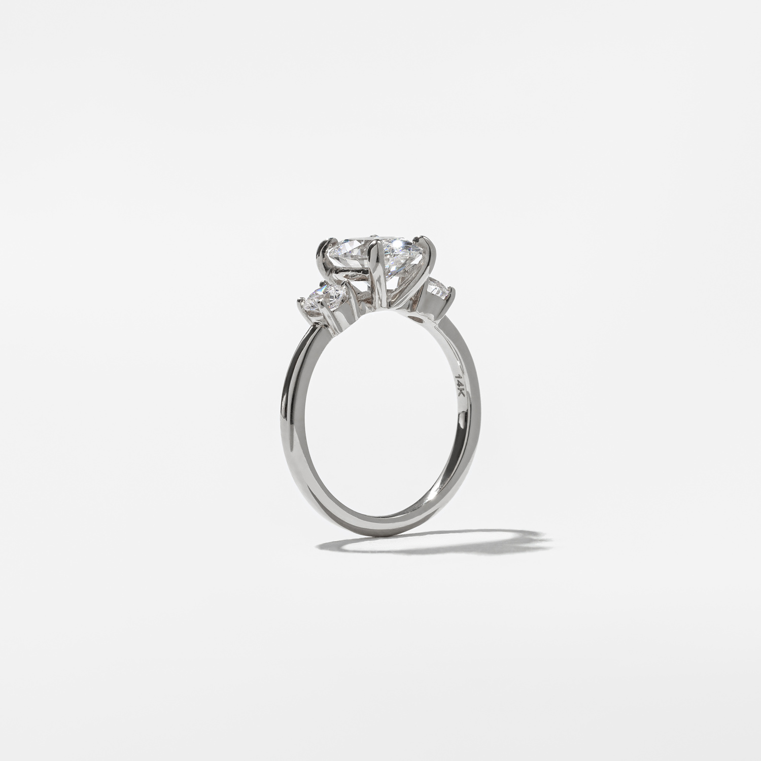 Trey Round in 14k White Gold – view 5
