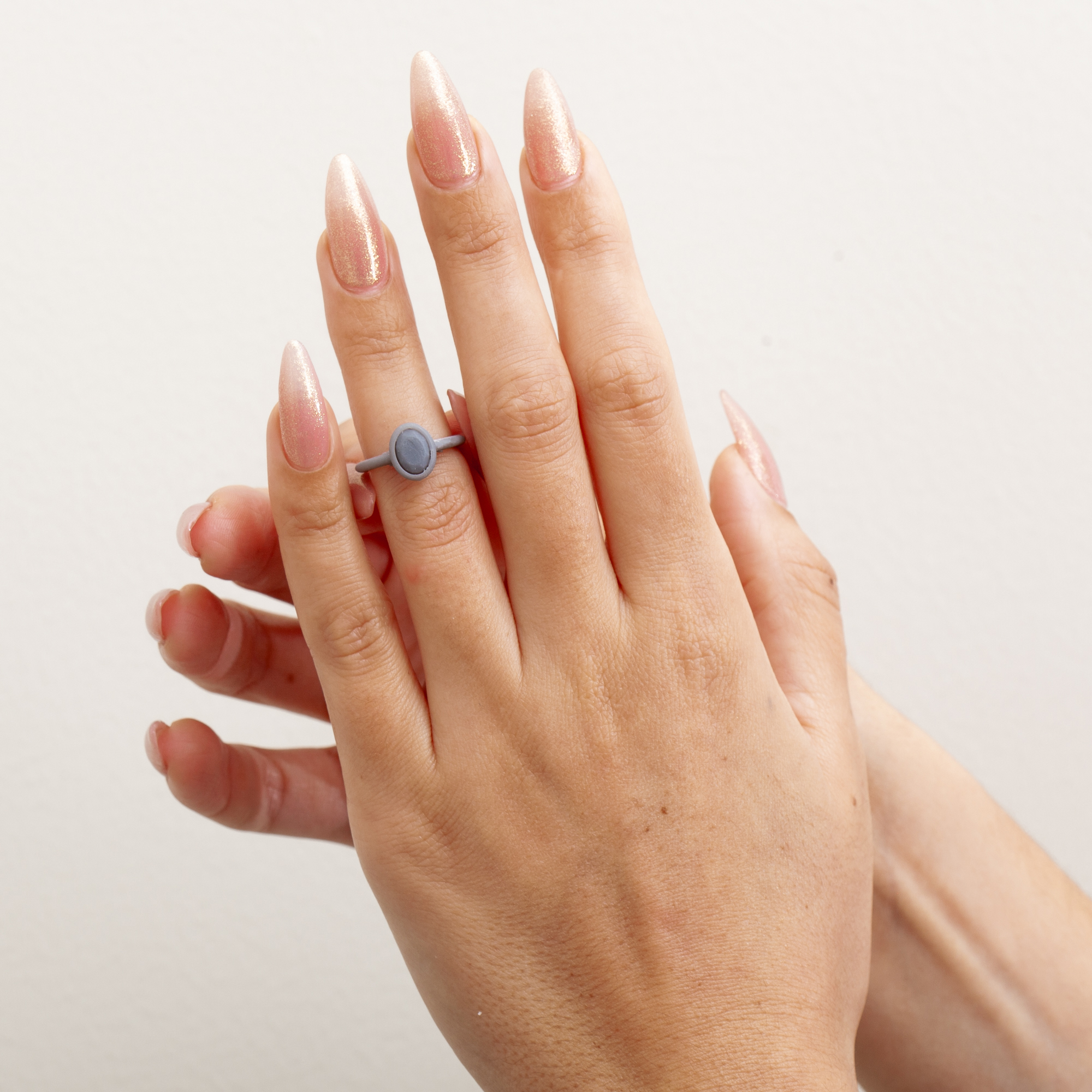 Bailey Oval Solitaire in Resin