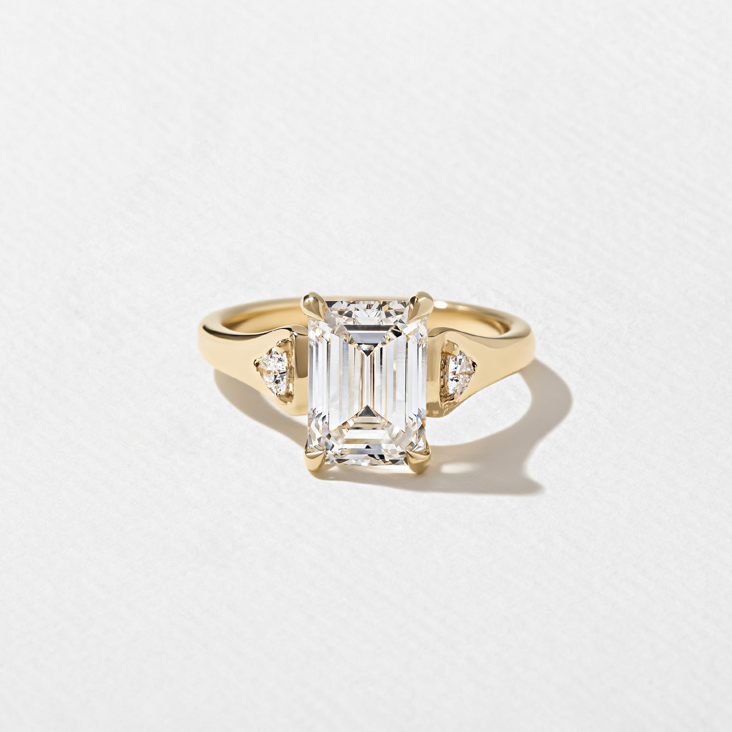 Cleo Emerald-Cut in 14k Yellow Gold