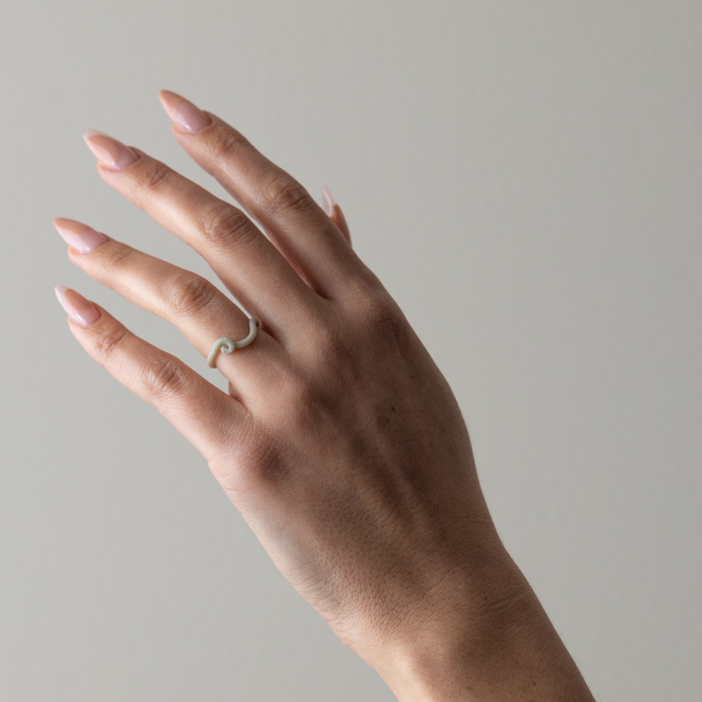 Twist with Pavé in Resin
