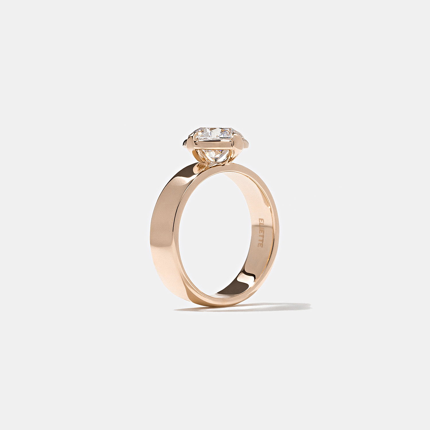 Reid Round in 14k Rose Gold – view 5