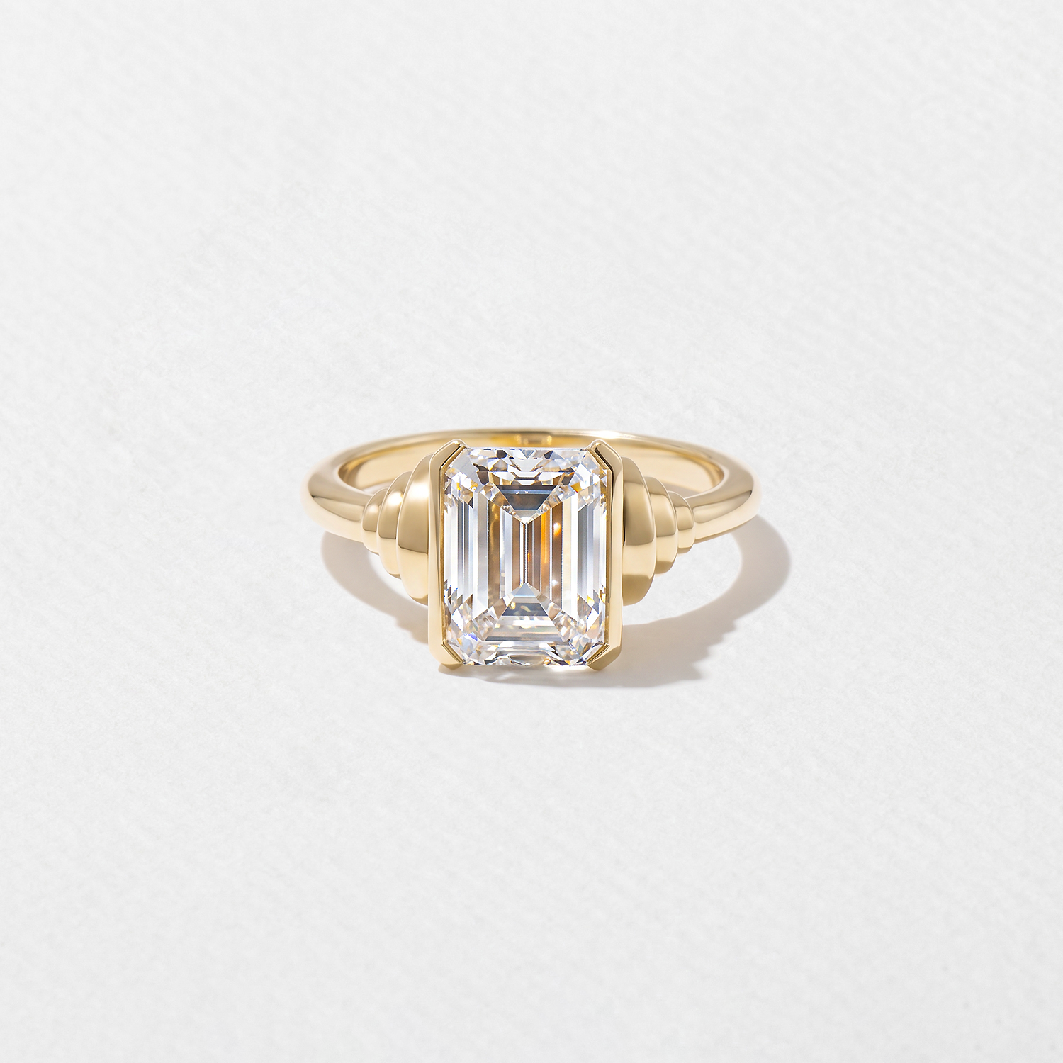 Monet Emerald-Cut in 18k Yellow Gold