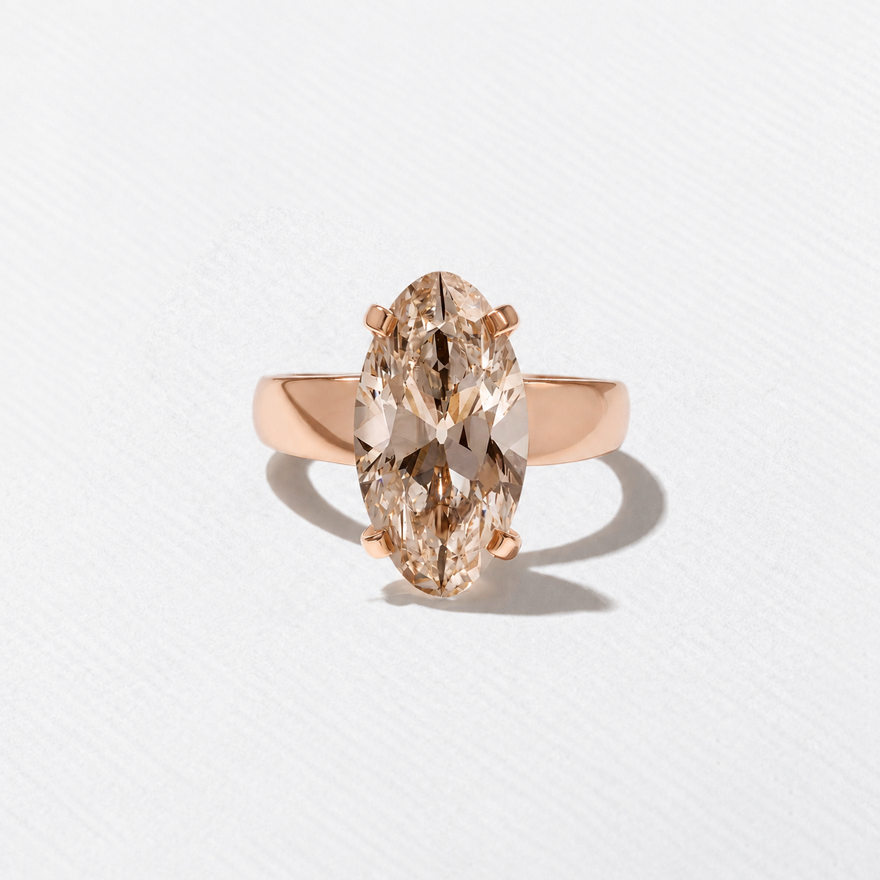 Nova Champagne Diamond in 14k Rose Gold