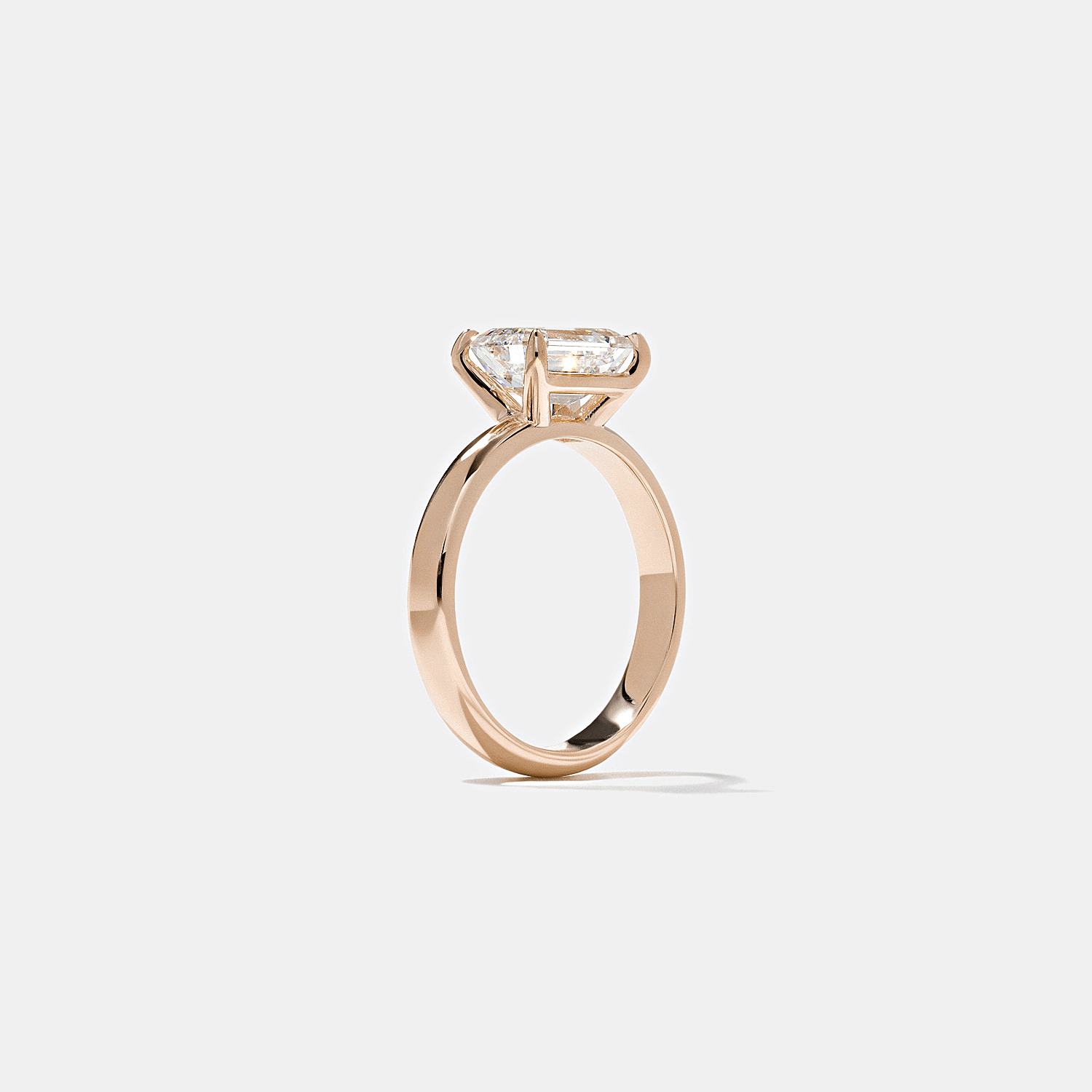 James Emerald-Cut in 14k Rose Gold – view 5
