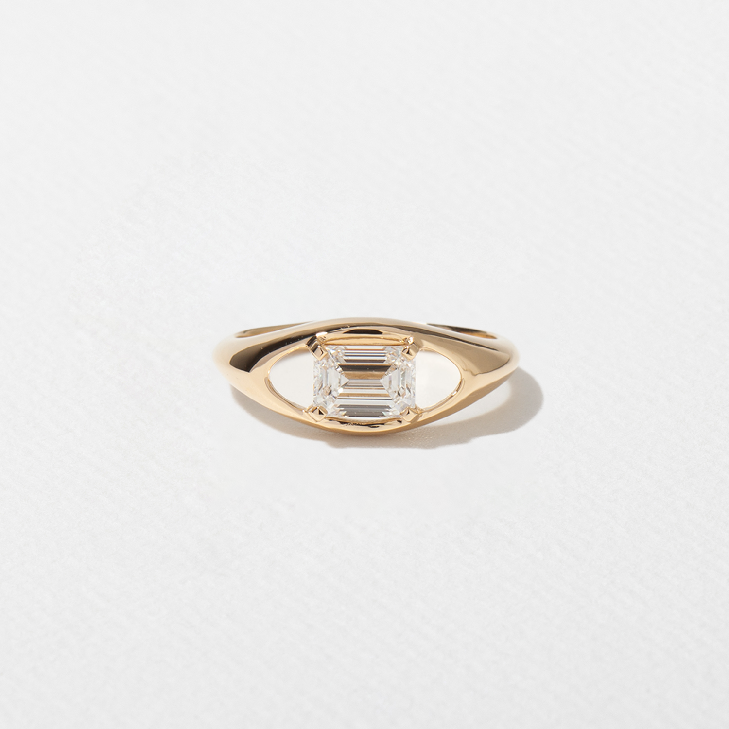 Monroe Emerald-Cut Mini in 14k Yellow Gold