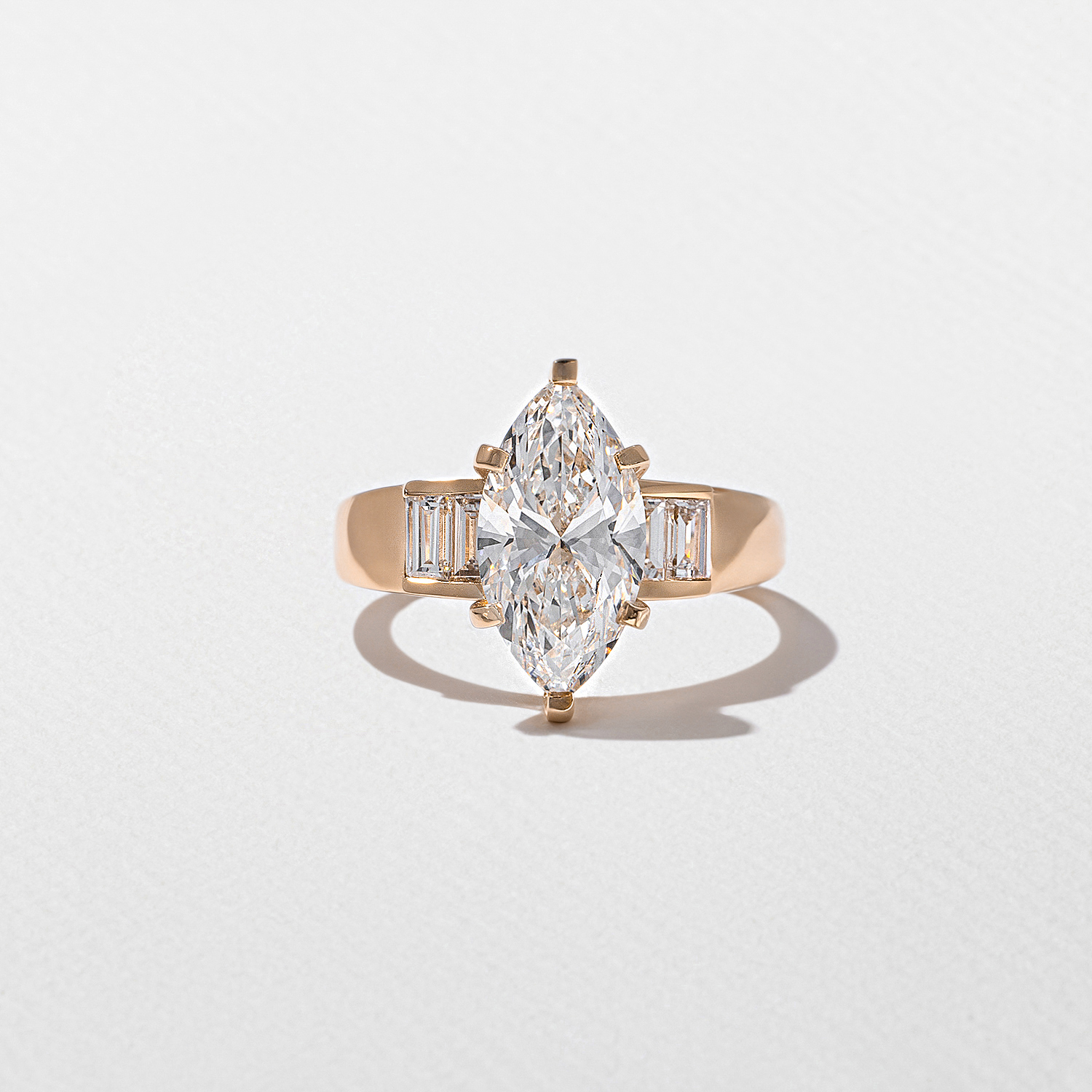 Nova Marquise in 14k Rose Gold