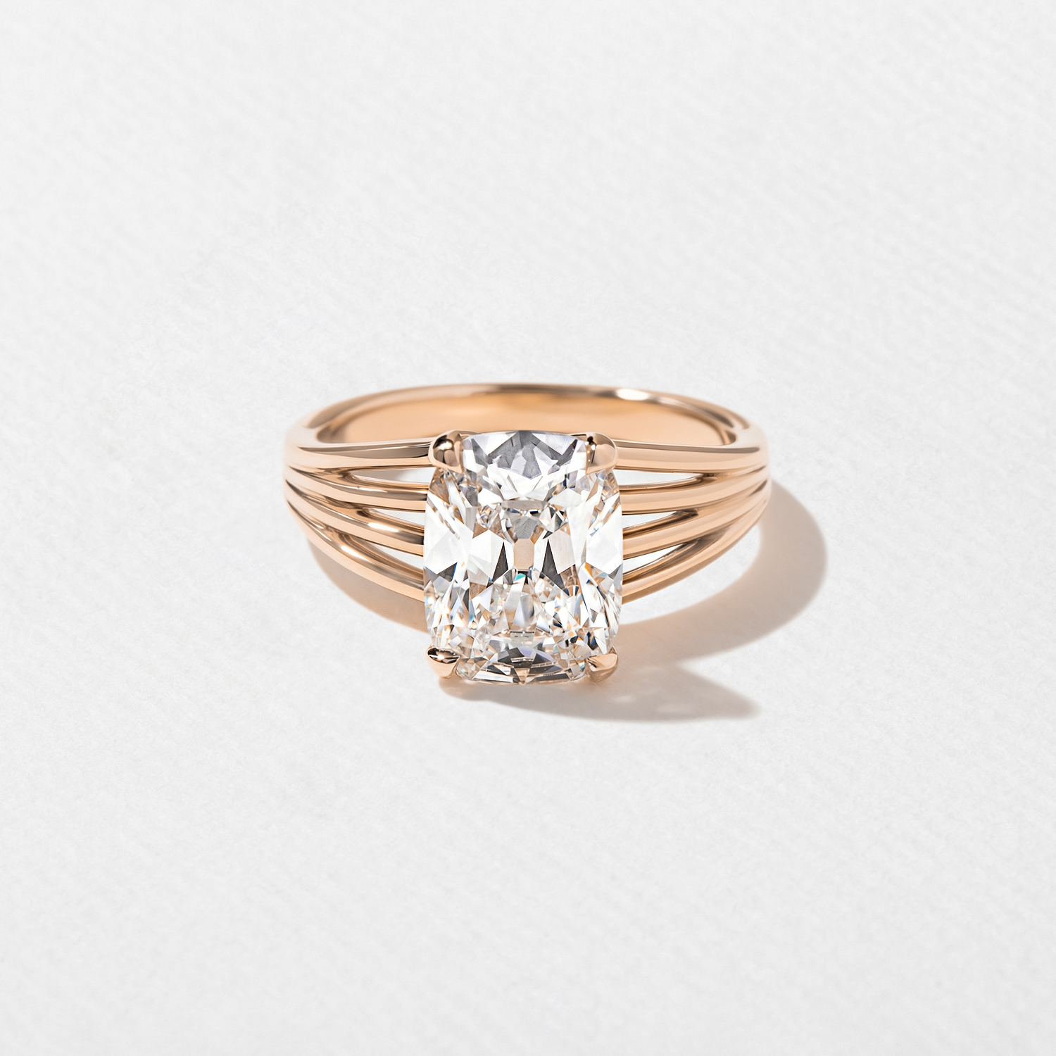 Scarlett Antique Cushion Solitaire in 14k Rose Gold