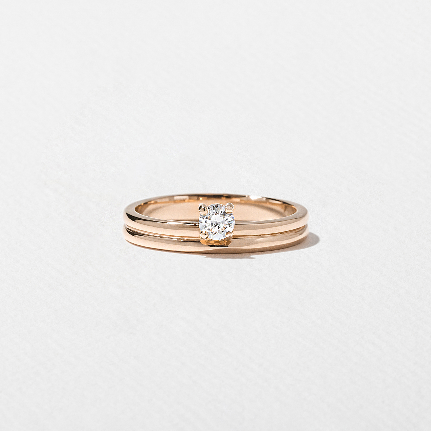Serra Round in 14k Rose Gold