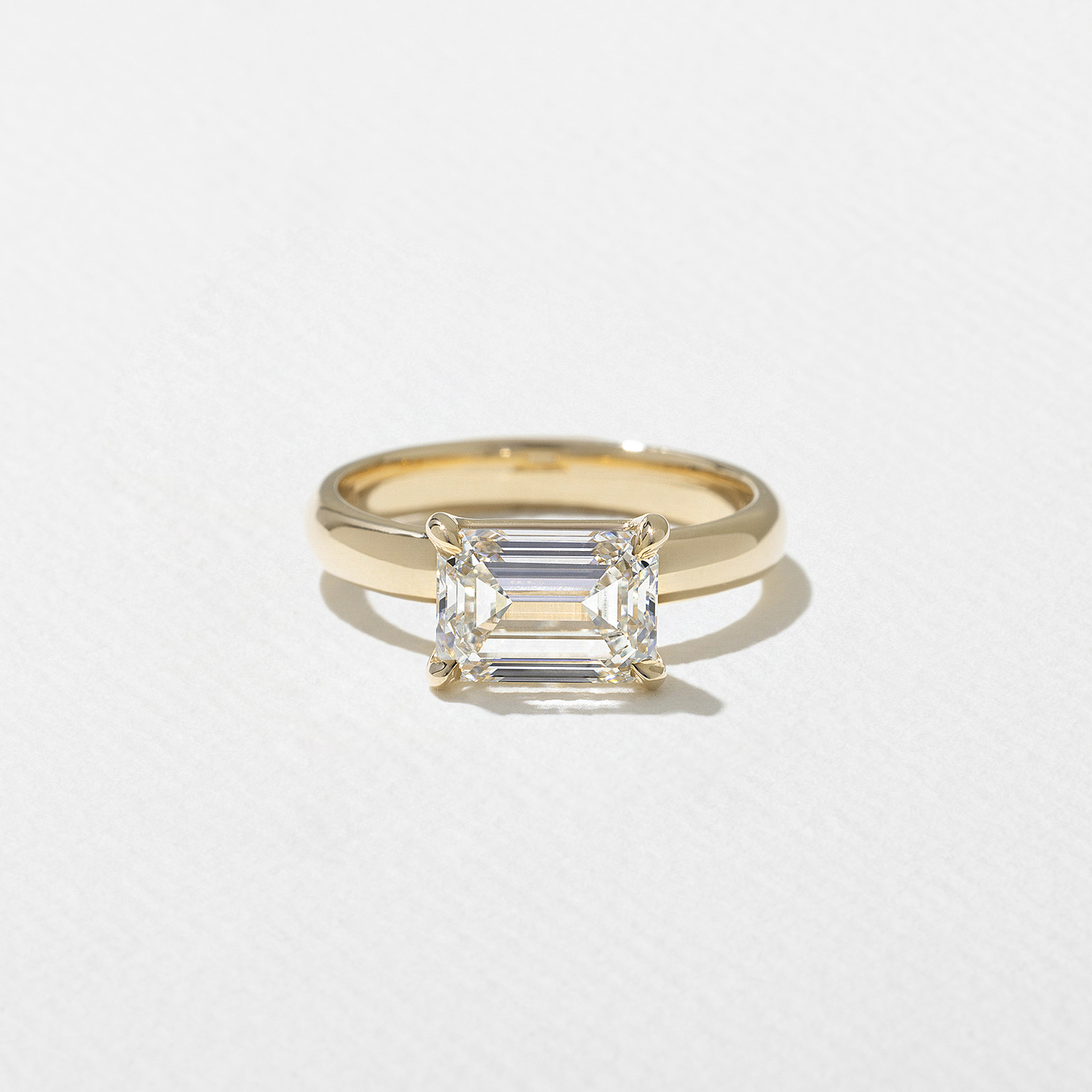 James Emerald-Cut in 14k Yellow Gold
