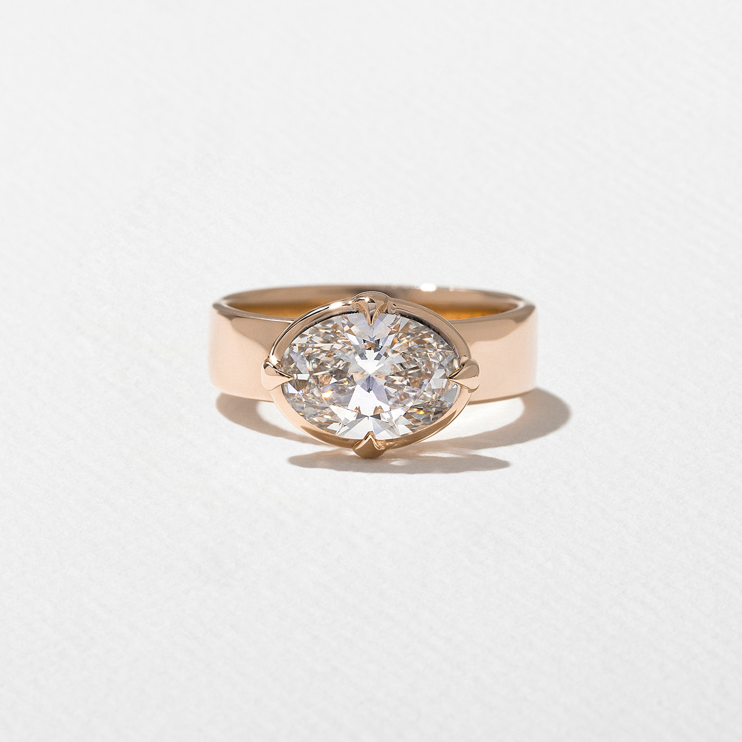 Reid Oval in 14k Rose Gold