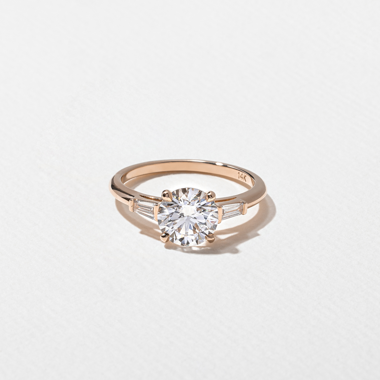 Eve Round in 14k Rose Gold