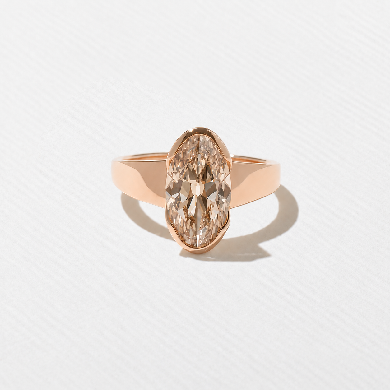 Lou Champagne Diamond in 14k Rose Gold