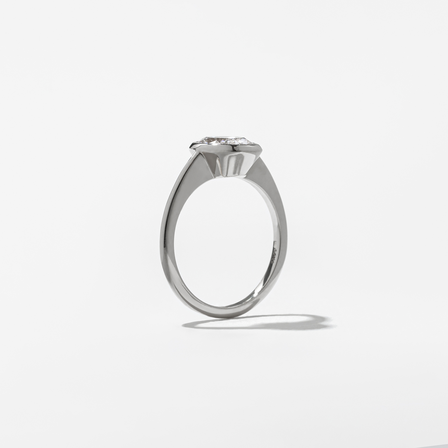Bailey Emerald-Cut Solitaire in 14k White Gold – view 5