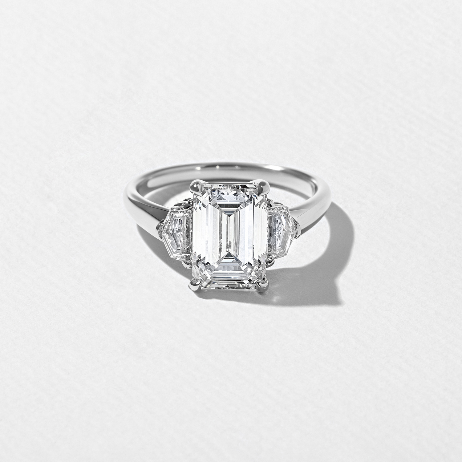 Blair Emerald-Cut in Platinum