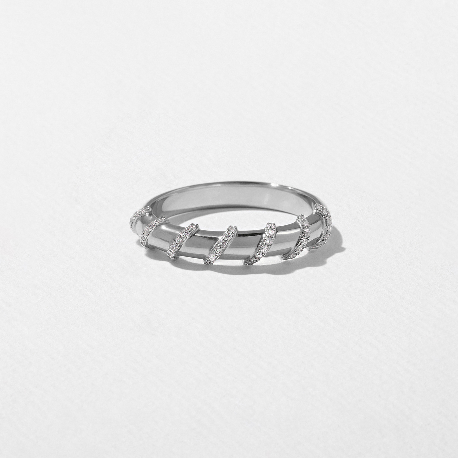 Diamond Rope in 18k White Gold