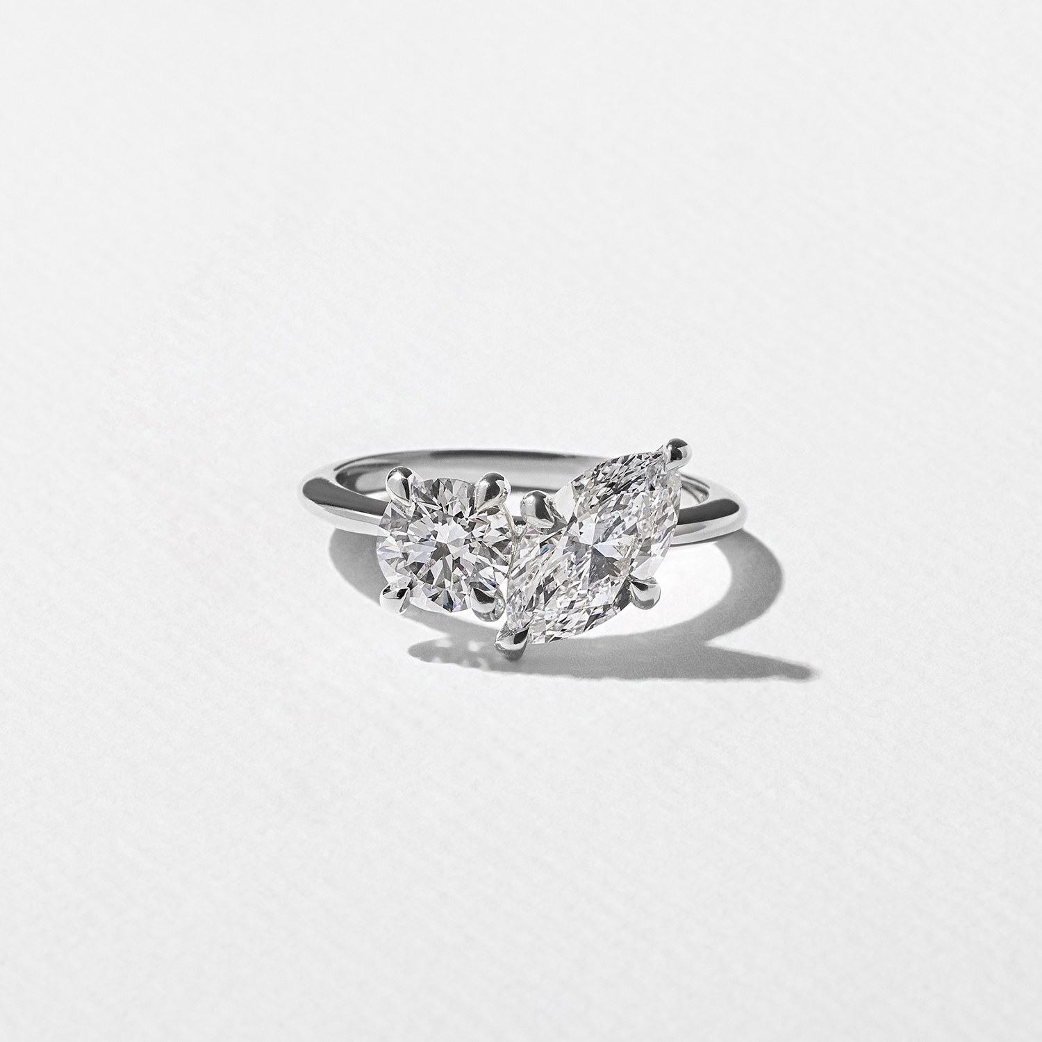 Vivi Marquise and Round in 18k White Gold