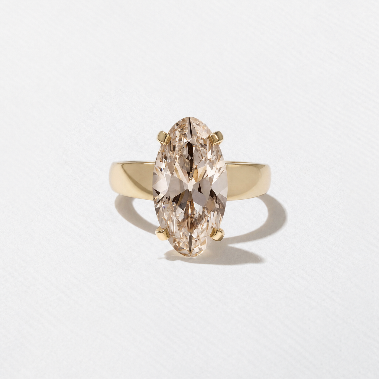 Nova Champagne Diamond in 14k Yellow Gold