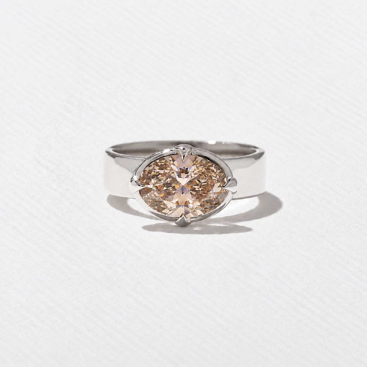 Reid Champagne Diamond in Platinum