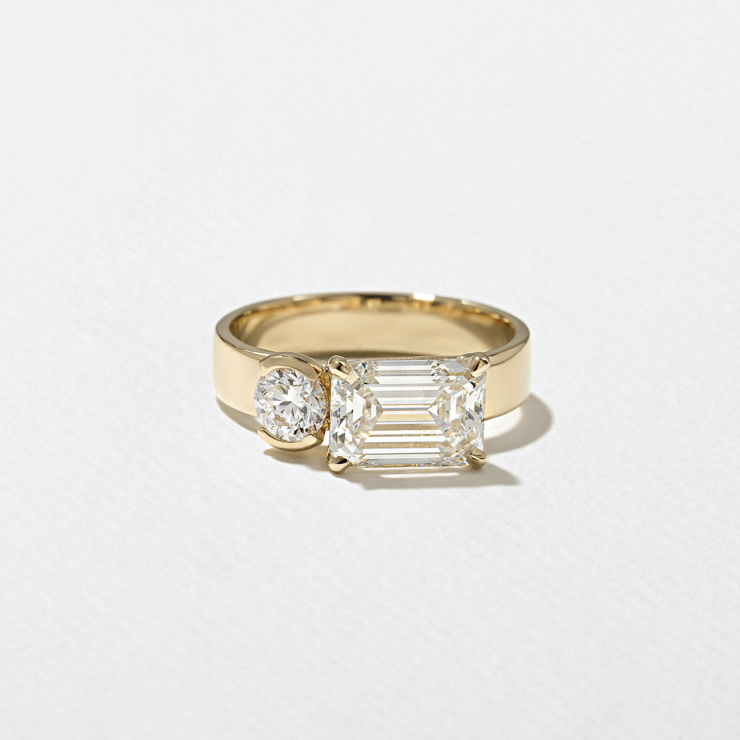 Henri Grand Emerald-Cut in 14k Yellow Gold