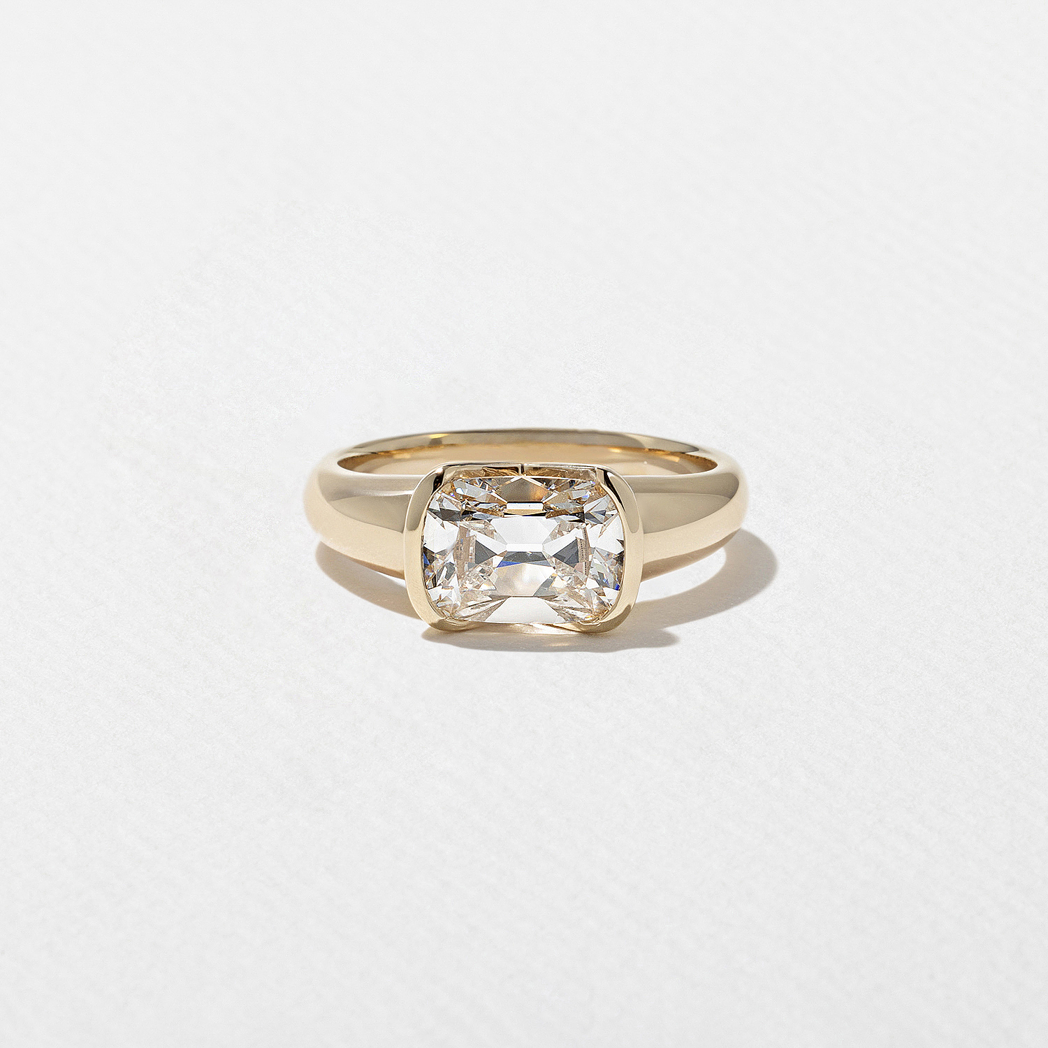 Esme Antique Cushion in 14k Yellow Gold