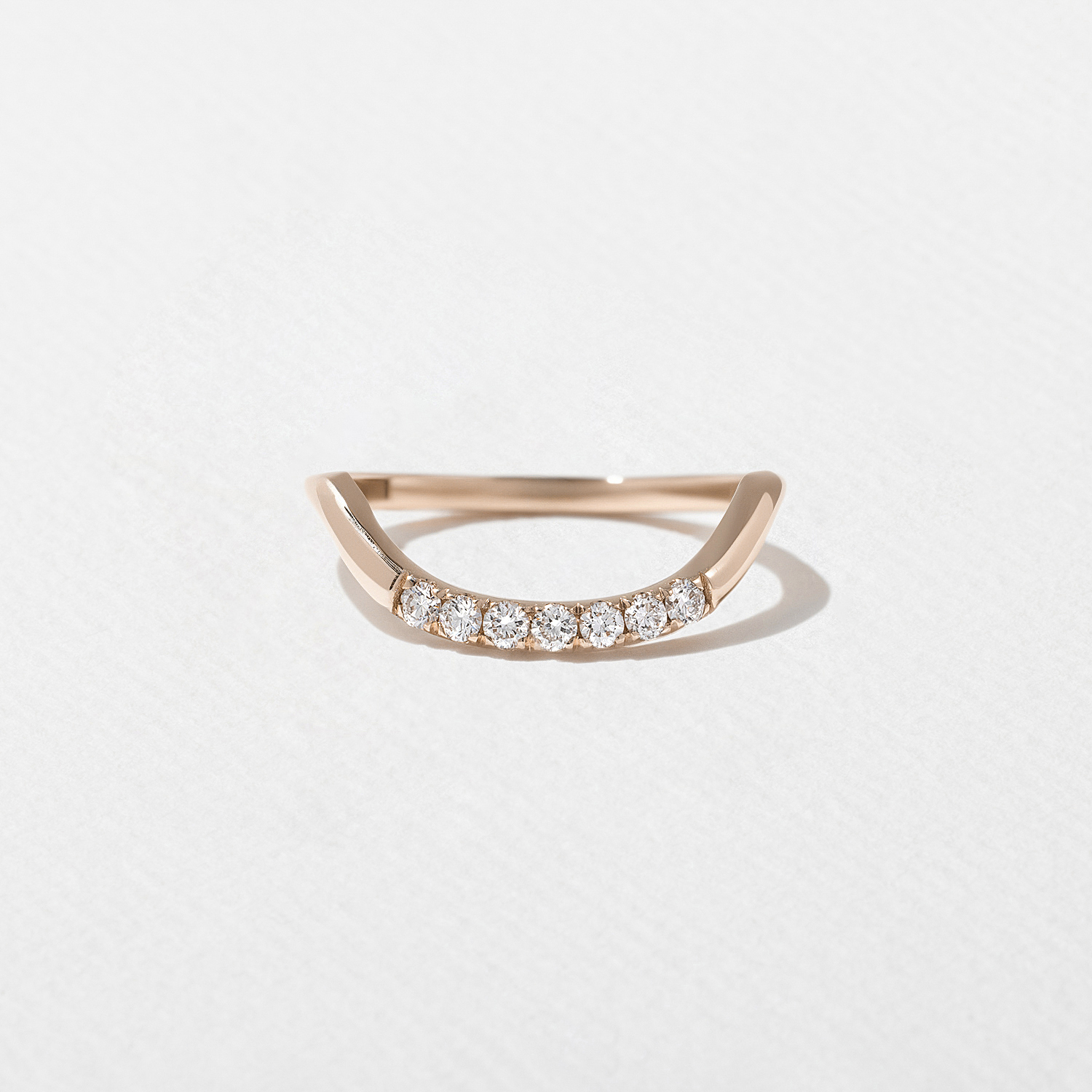 Coral with Pavé in 14k Rose Gold