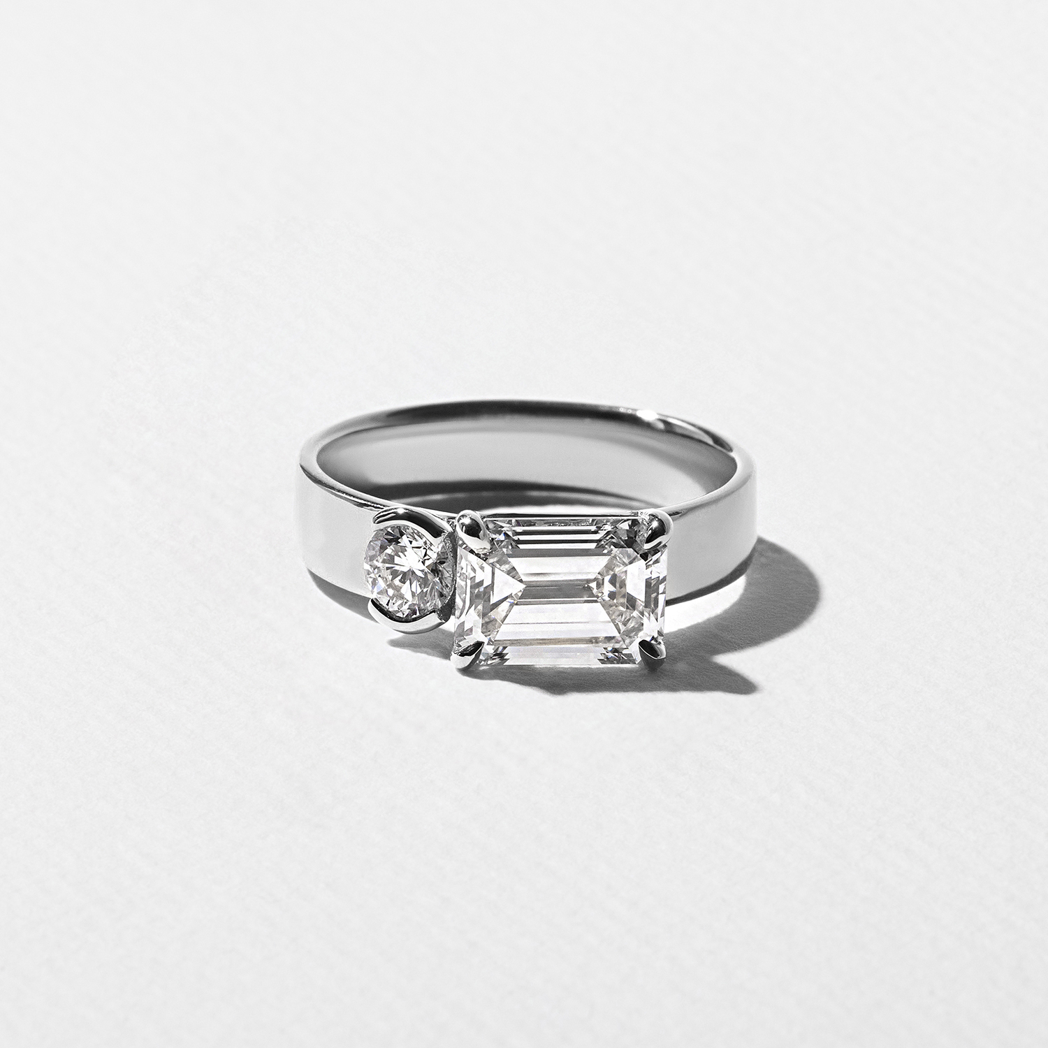 Henri Emerald-Cut in Platinum