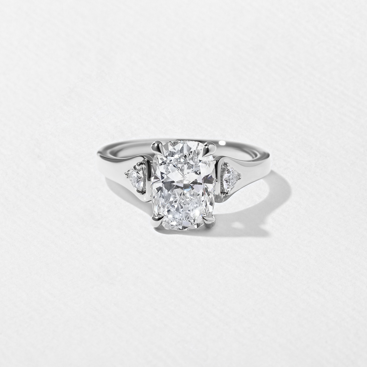 Cleo Cushion in 14k White Gold