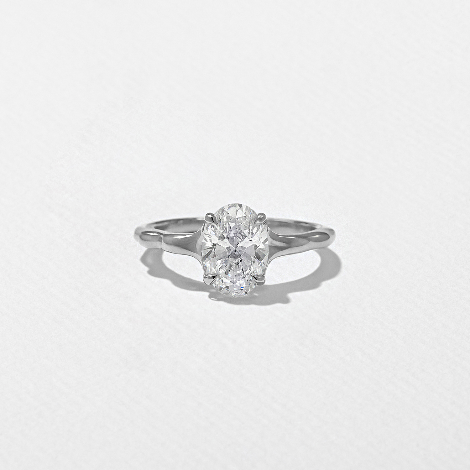 Sloan Oval in 14k White Gold