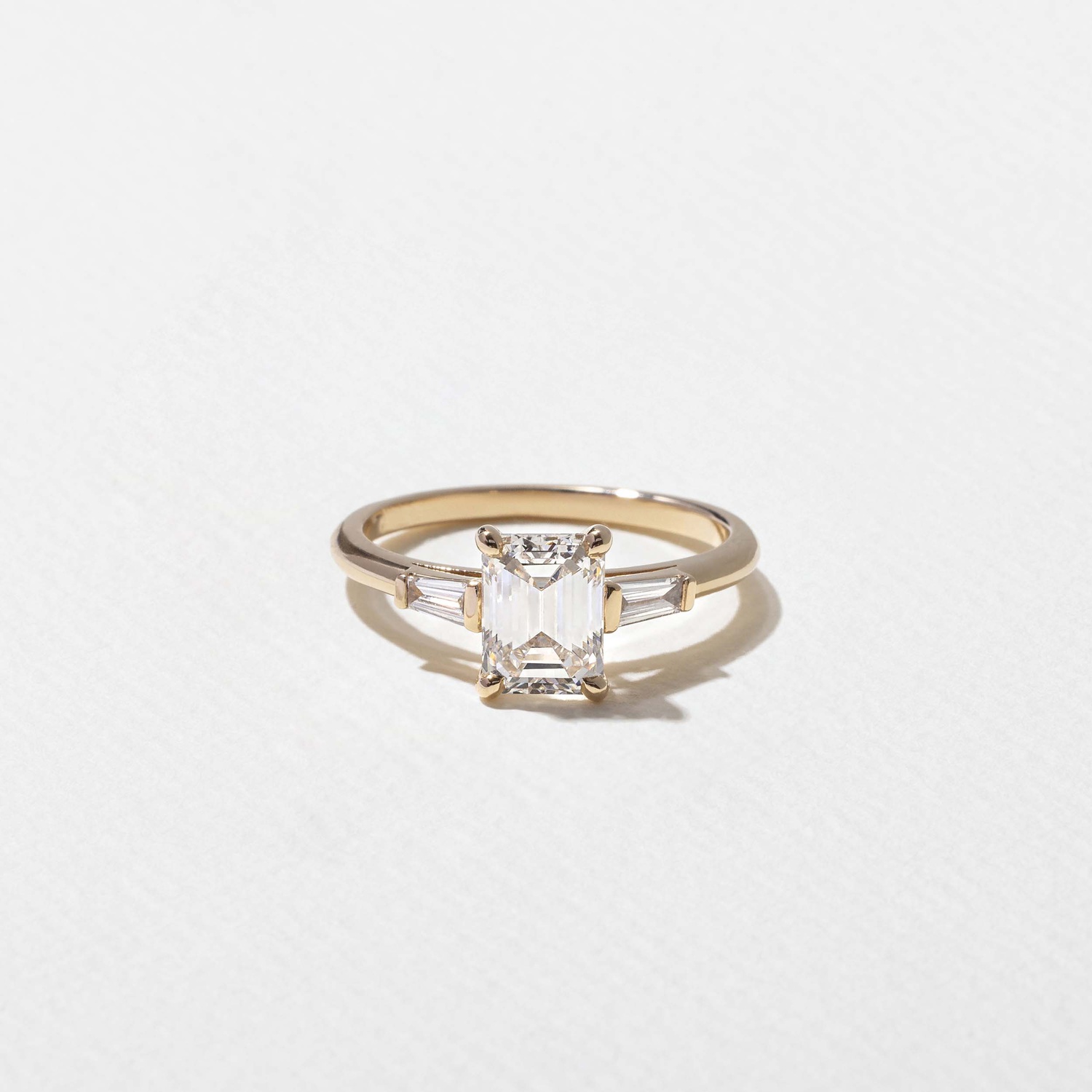 Eve Emerald-Cut in 14k Yellow Gold