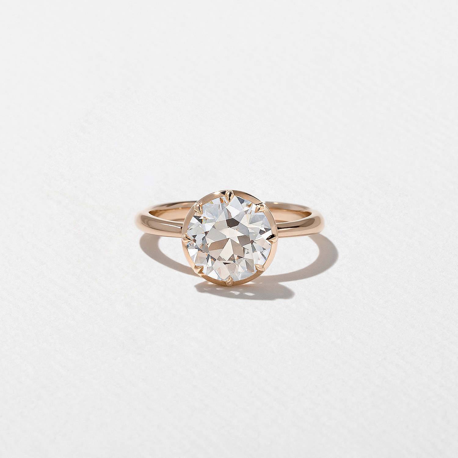 Daphne Antique Round in 14k Rose Gold
