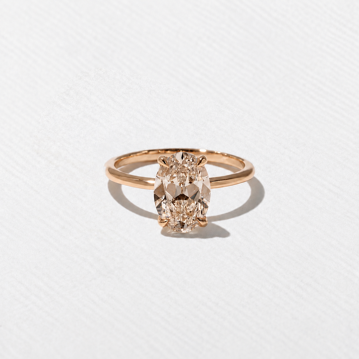 Grace Champagne Diamond in 14k Rose Gold
