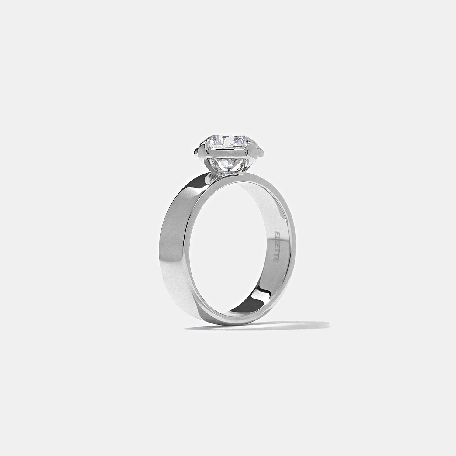 Reid Oval in 18k White Gold – view 5